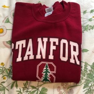 stanford university vintage style crewneck sweater